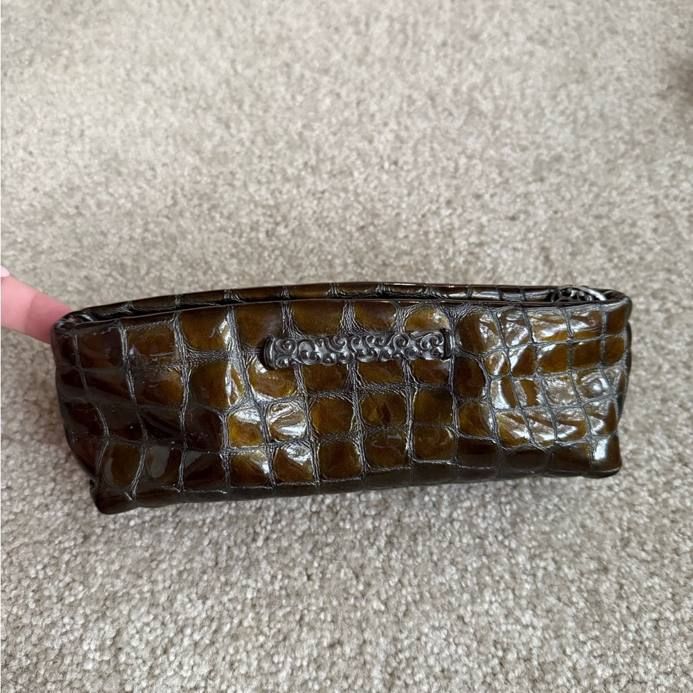 Brighton Green Croc-Embossed Wallet